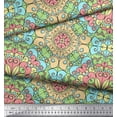 thumbnail image 3 of Soimoi Rayon Fabric Mandala Kaleidoscope Print Fabric by The Yard 56 Inch Wide, 3 of 3