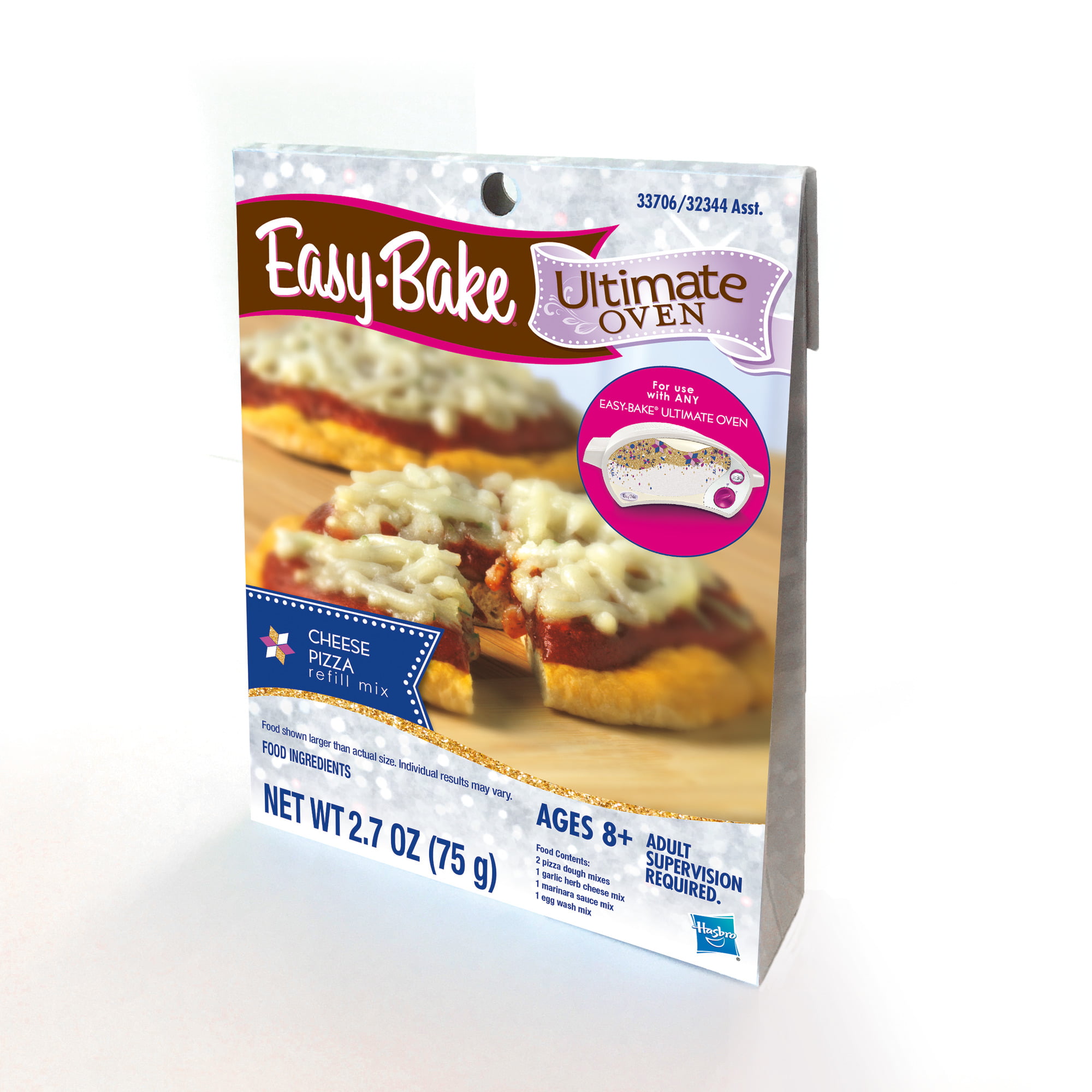 Refills EZ to Make Fun 2 Bake Mojo's Ultimate Easy to Bake Oven Party Cheese Pizza Refill Mixes Bundle 3 Pack 