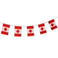 thumbnail image 1 of 4x Bandera de La Nación de Canadá Bnners Banderas de Cuerda para Bares Deportivos Decoración de Fiesta 5,5 M 4 piezas, 1 of 8