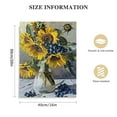 thumbnail image 2 of Acheng Yellow Daisies Blue Accent Flower Canvas Wall Art 16x20 in, 2 of 5