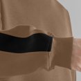 thumbnail image 7 of safuny Men's Loose Tops Big&Tall Fashion Long Sleeve Shirts Color Block Retro Pullover Outwear Casual Raglan Crew Neck Sweatshirts Brown XL, 7 of 7