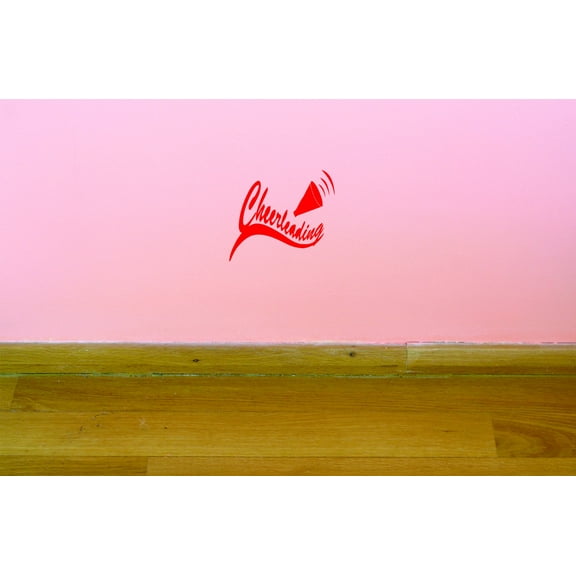 Custom Wall Decal Cheerleader Sports Girl Team Vinyl Wall Sticker Teen Bedroom 16x24"