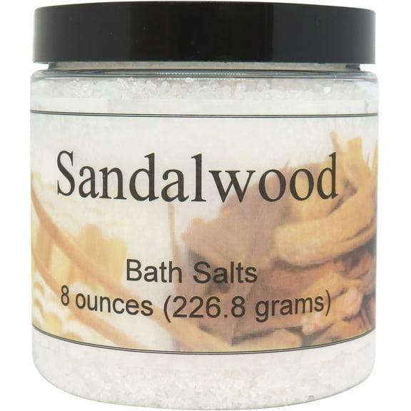 Sandalwood Bath Salts by Eclectic Lady, 8 ounces