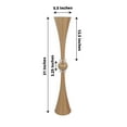 thumbnail image 3 of Efavormart 2 Pack | 31" Gold Crystal Embellishment Trumpet Table Centerpiece, Reversible Plastic Flower Vase, 3 of 10