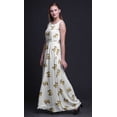thumbnail image 2 of Bimba Robe de Soirée Sans Manches à Col Rond Imprimé Papillon pour Femmes - Moyen, 2 of 6
