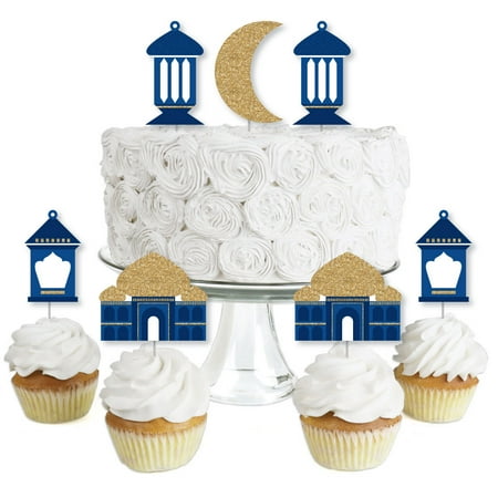 Ramadan - Dessert Cupcake Toppers - Eid Mubarak Clear ...