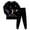 Black, variant on NOEGOEU Boys Girls Halloween Pajamas Kids Toddler Cute Graphic Long Sleeve Sleepwear Set 2-9Y (Blue,2-3 Years)