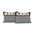 thumbnail image 5 of Lush D?cor Racing Cars Reversible Oversized Quilt White 5Pc Set Full/Queen, 5 of 11