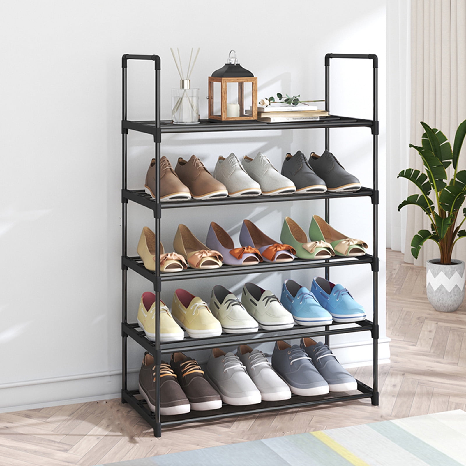 Rack YZEGDCH Shoe Rack Organizer Sturdy and Long-Lasting Shoe Shelf Kids Adult Shoe Storage Organizer Shelf for Closet Floor Entryway Bedroom, Space Saver Shoe Rack Organization Shelves