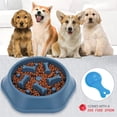 thumbnail image 4 of Comedero lento azul de 2 piezas para perros, comedero de alimentación lenta, comedero antitragantamiento para perros y gatos, promueve una alimentación saludable y una digestión lenta., 4 of 5