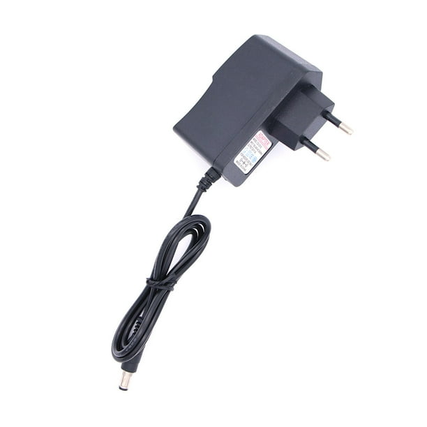 EeaseMX Cargador adaptador de corriente CA 100-240 V CC 6 V 1 A 5,5 mm x 2,1 mm con enchufe europeo (negro)