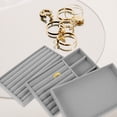 thumbnail image 3 of 3Pcs Jewelry Display Trays Trinket Organizer Tray Jewelry Showcase Display Tray, 3 of 4