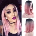 thumbnail image 6 of DOPI Fashion Women Long White Pink Gradient Wig Wavy Party Curly Synthetic Sexy Wigs(2Pack), 6 of 6
