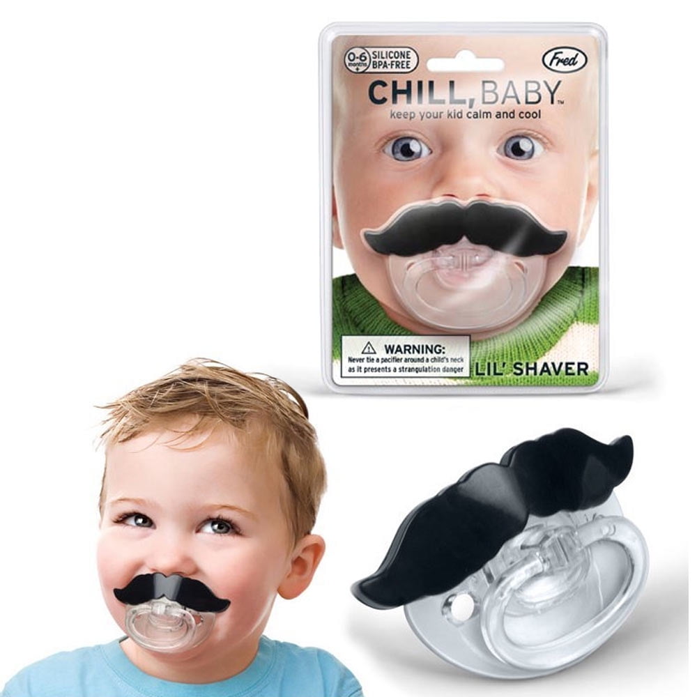 mustache binky