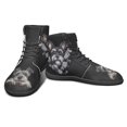 thumbnail image 6 of Wismoutput Black All-Match Barefoot Shoes with Dogs for Men Big Boys High-Top Minimalist Barefoot Shoes Unique Print Sneakers, 6 of 7