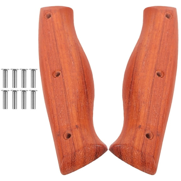 2 Pcs Knife Block Wood Handles Kitchen Repair Chefs Wooden Sashimi Fixed Guard Accessories for