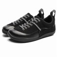 thumbnail image 3 of Men's Blue and Black Outdoor Casual Sneakers, Breathable Comfort Walking Shoes, 3 of 10