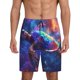 thumbnail image 1 of Balery Starry Sky Turtle Pantalones cortos de pijama de punto de algodón para hombre con cinturilla y bolsillos-Medium, 1 of 6