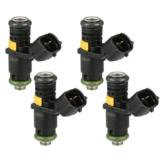 Unique Bargains Fuel Injector No.036906031AG Fuel Injection Nozzle for VW Polo 06-09 1.4 16V Black 4 Pcs