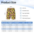 thumbnail image 4 of Cauagu Tulips Flowers Print Swim Trunks for Men,Youth Boys Swim Shorts Compression Liner Beach Shorts Boys' Swimming Shorts 7-20 Years Bathing Suit-Large, 4 of 7