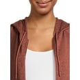 thumbnail image 4 of Athletic Works Women’s and Women's Plus ButterCore Lightweight Zip-Up Hoodie, Sizes XS-4X, 4 of 5