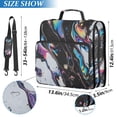 thumbnail image 2 of FORMRS Zipper Binder with Shoulder Strap 2-inch Ring 500 Sheet Capacity File Bag, Black, 2 of 5