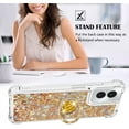 thumbnail image 5 of Case for Moto G Power 5G 2024, Moto G Power 5G 2024 Liquid Case Glitter Clear TPU Cute Love Quicksand Sparkle Phone Case with Stand Liquid Shockproof Cover for Moto G Power 5G 2024 Gold YBZ, 5 of 14