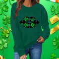 thumbnail image 3 of St Patricks Day Sweatshirt for Women Long Sleeve Round Neck Pullover Top Cute Print Shirts Tops, 3 of 6