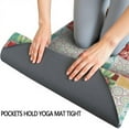 thumbnail image 3 of Pioneer Flower Floral Print Pattern Hot Yoga Mat Towel Non Slip for Hot Yoga - Quick-Drying Yoga Mat Cover with 4 Corner Pockets with Travel Bag - Hot Yoga Towel Non Slip 70"x26", 3 of 6