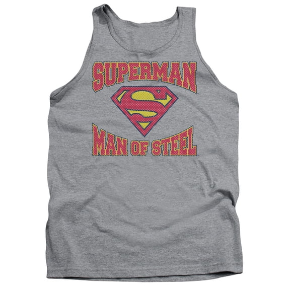 Superman - Man Of Steel Jersey - Tank Top - X-Large