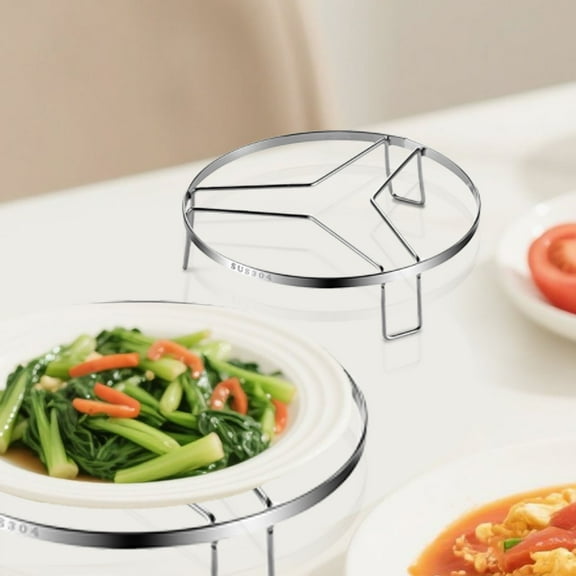 Steamer Rack 304 Stainless Steel Cooking Rack for Steaming Grilling and -Functional Kitchen Use