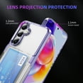 thumbnail image 2 of Decase Transparent Wallet Case for Samsung Galaxy S25,Wallet Case with Card Holder Kickstand Card Holder Clear Hard+PC Soft TPU Hybrid Shockproof Cover for Samsung Galaxy S25 Phone Case,Purple, 2 of 7
