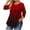 Red, variant on Plus Size Tops for Women 3/4 Sleeve Shirts Tunic Top Loose Summer Fall Blouses Clothes with Leggings