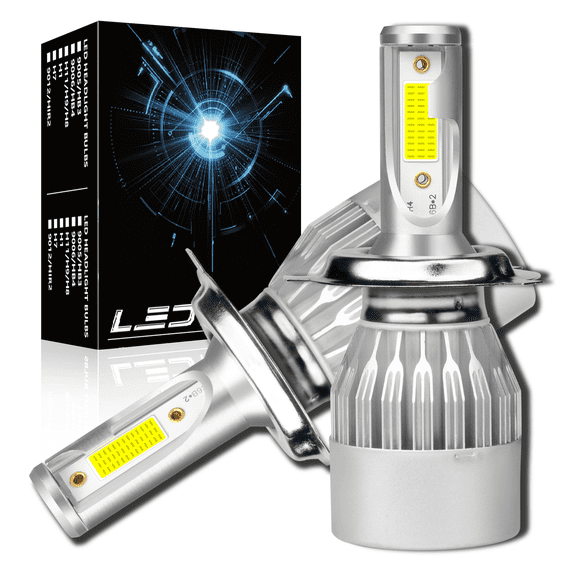 WVKVII Headlight Bulbs for Chevy Aveo5 2004-2011 High Low Beam Super Bright LED Lamp Assembly 2 Pack