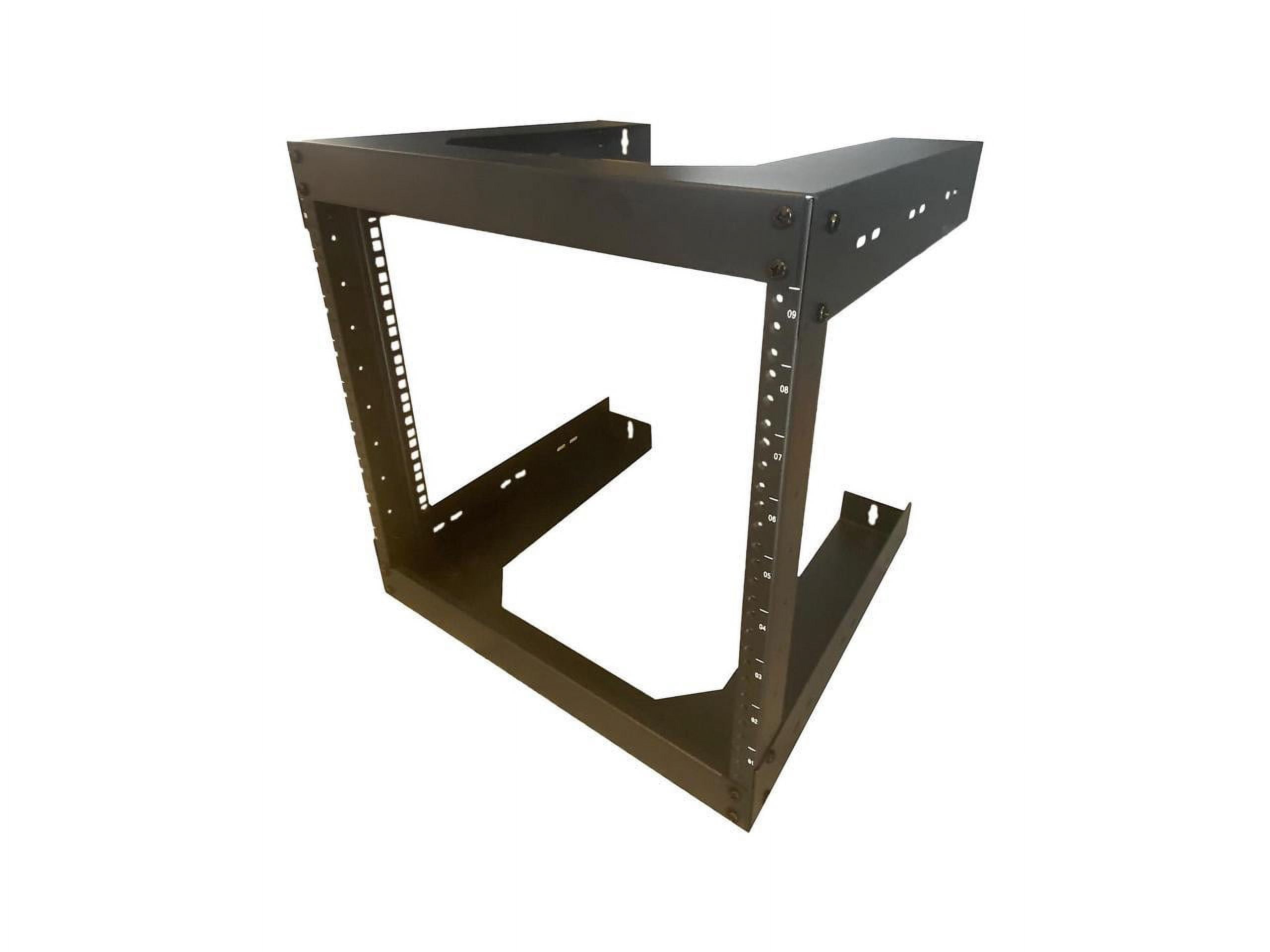 4XEM 12U 18" Deep Wall Mount for Switches and Rackmount Networking Equipment- Black (4xopenwall12ud)