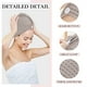 thumbnail image 3 of Paquete de 2 toallas de microfibra de secado rápido para el cabello, toalla absorbente para secar el cabello con turbante, 3 of 5