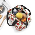 thumbnail image 4 of Lsque Rose Flowers Pattern Lunch Bag Women/Men Insulated Lunch Box,Small Leakproof Cooler Food Lunch Containers Reusable High Capacity Lunch Tote Bags, 4 of 6