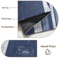 thumbnail image 4 of Vintage Navy Blue Striped Area Rug 4x6 Washable Rug Non Slip Farmhouse Modern Stripes Boho Large Area Rug Indoor Floor Carpet for Entryway Bedroom Kitchen Living Room Home Office Dining Room Nursery, 4 of 9