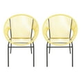 thumbnail image 2 of Christopher Knight Home Nusa Outdoor Wicker Club Chair (Set of 2) by  Yellow, 2 of 9