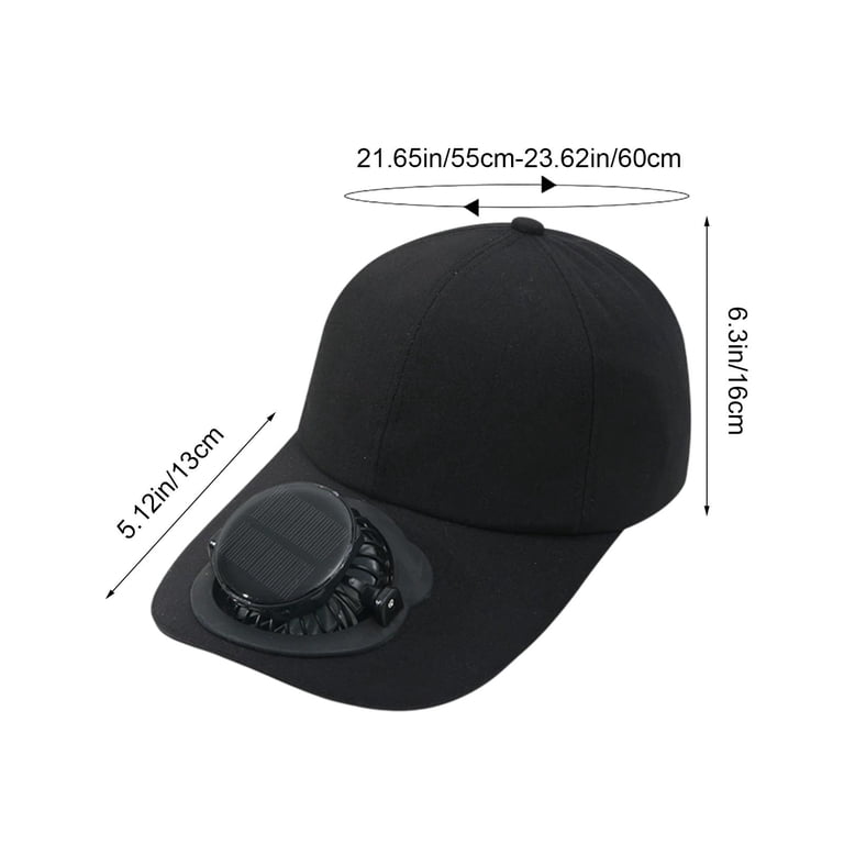 Solar Fan Hat Sun Hat with Removable Fan & USB Charging  display picture 2