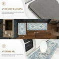 thumbnail image 4 of Kitchen Rugs, Yamaziot Anti Fatigue Standing Mat for Floor, Boho Memory Foam Non Slip Rugs and Runners, Waterproof Laundry Room Sink Rug, 18"x30"+18"x48", 4 of 7