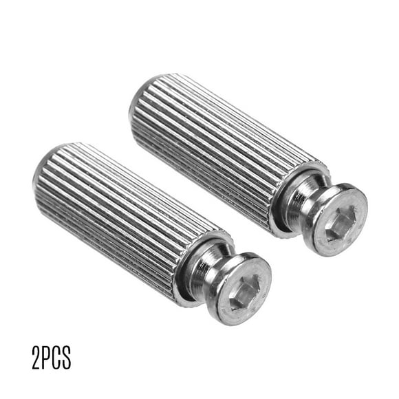 Anclajes de espárragos 2PCS Metal Electric Guitar Tremolo Bridge Studs Anclajes Tornillos Diámetro 8MM Accesorios Reemplazos Plata Tomshoo Anclajes de espárragos
