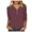Wine, variant on 3/4 Length Sleeve Womens Tops 2026 Spring Trendy Casual V Neck Basic Plain Office Tshirt Womens Blouses