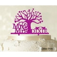 thumbnail image 1 of Mr and Mrs Wedding Cake Topper Cake Decorations Custom Cake Topper Couple Name Color Option Available 7 Inches Wide, 1 of 1