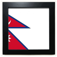 thumbnail image 1 of Nepal National Flag Asia Country Black Square Frame Picture Wall Tabletop, 1 of 3
