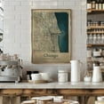 thumbnail image 2 of Chicago map Framed Art Modern Wall Decor, 2 of 15