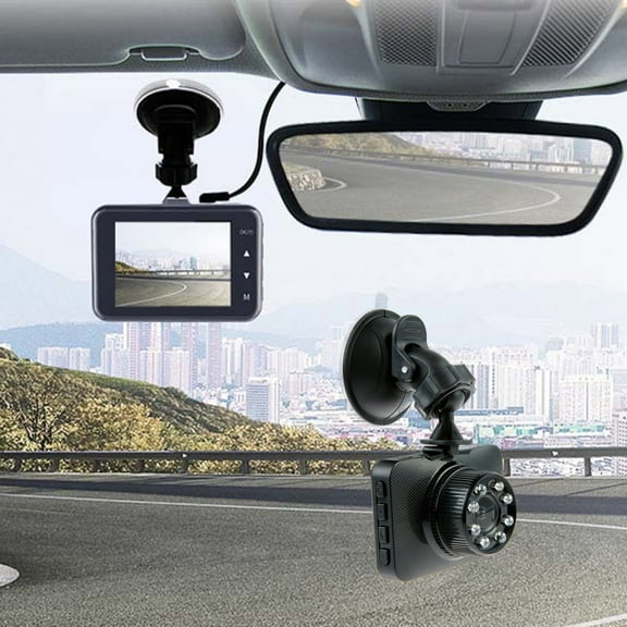 Hwkond Dash Cam High Definition Dual Camera Driving Recorder, Front And Rear Dual Recording, Car Mounted DVR, Eight Light Infrared Night Vision, Car In Car Video Recorder on Clearance