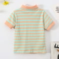 thumbnail image 7 of Hiijoy Big Boys Striped Polo Shirt Short Sleeved Undershirt School Uniform, Sizes 7-8Y, 7 of 7