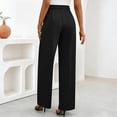 thumbnail image 6 of Inglocry Women's Wide Leg Dress Pants 2026 High Waisted Business Casual Palazzo Pants Work Office Slacks Trousers Black L, 6 of 9