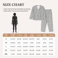 thumbnail image 4 of Fuzoiu Dice Cubes Print Women's Long-Sleeved Pajama,Lounge Button Down Nightwear,Womens Notch Collar Pajama Set-XX-Large, 4 of 7
